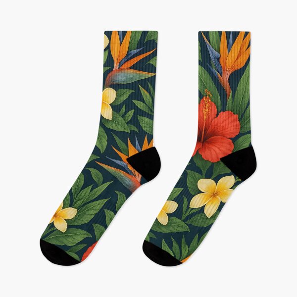 Item preview, Illustration Of Red Tropical Flowers In Paradise - Hawaiian Plumeria designed and sold by SassyArtistry.