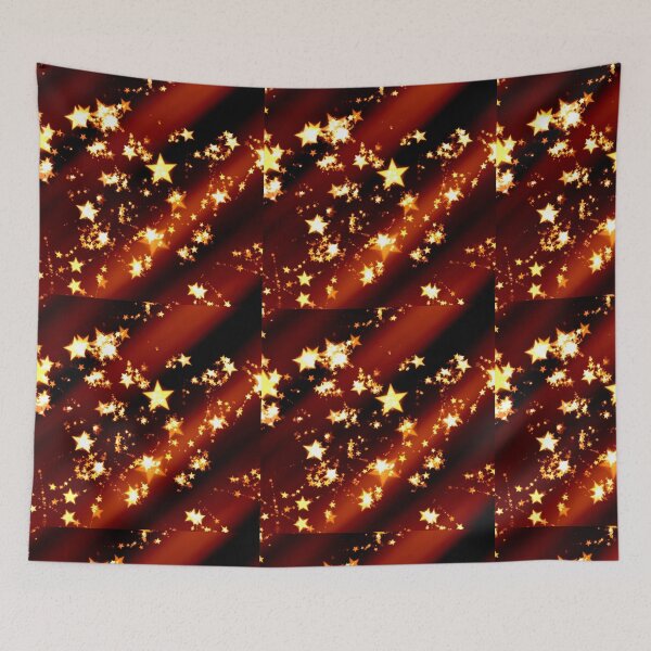 Item preview, Twinkling stars on black and brown background  designed and sold by Chirayu1111.