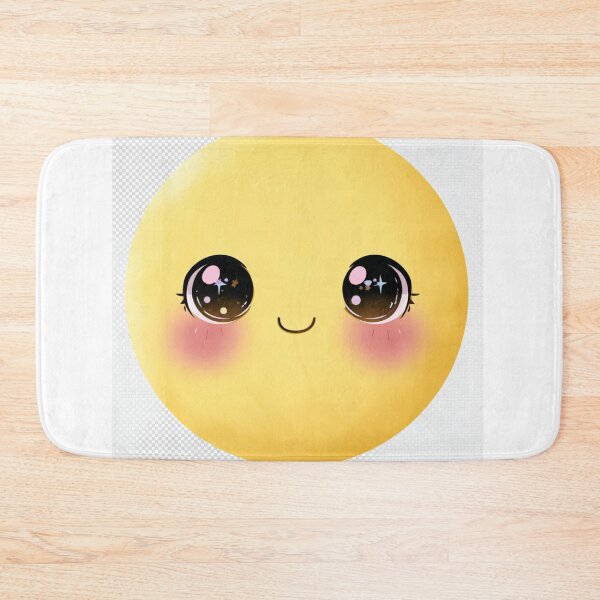 Item preview, Cute Kawaii Yellow Smiley Face designed and sold by MagicOfPrint.