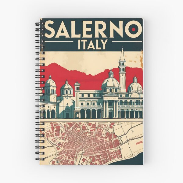 Item preview, Salerno Italy Vintage Travel Tourism designed and sold by TravelersGems.