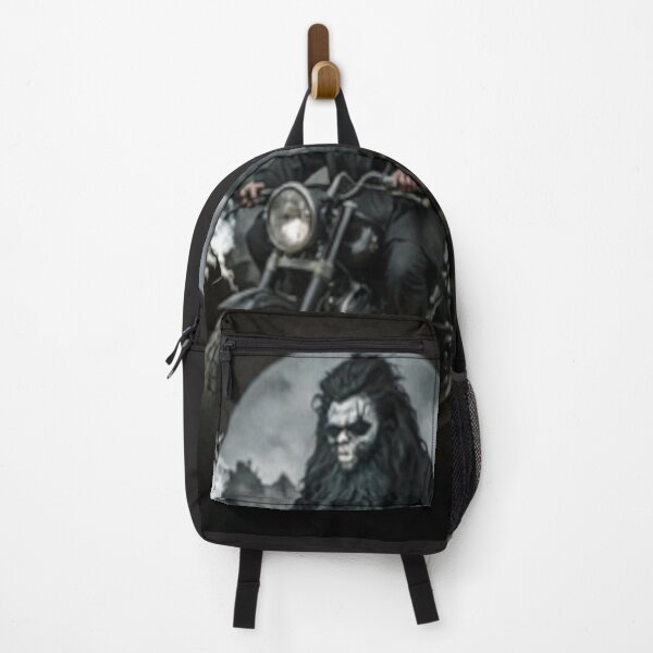 Item preview, Gothic Motorcycle Rider "Born to Ride, Built for Midnight>" designed and sold by Laugh a Lot Folk Art.