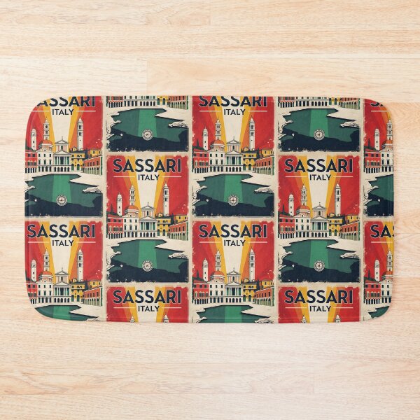 Item preview, Sassari Italy Vintage Travel Tourism designed and sold by TravelersGems.