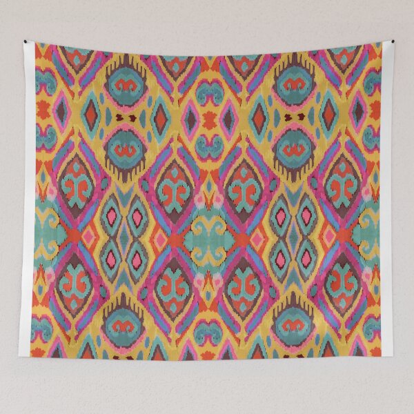Item preview,  Felt tip pen ikat design  designed and sold by Alessandro Remo Mazzoni Remotextiles.