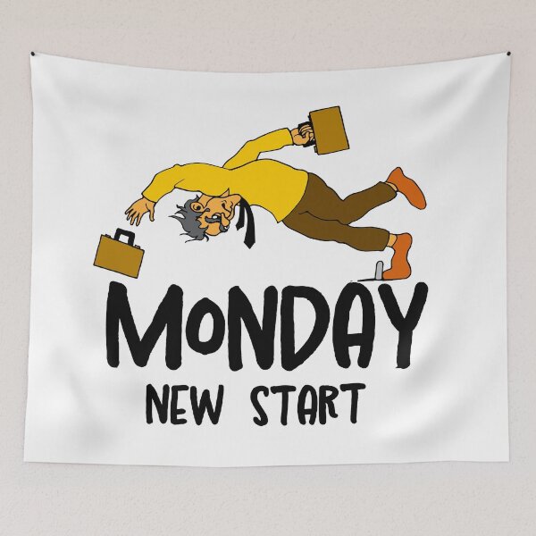 Item preview, Monday – new start designed and sold by ZeberForever.