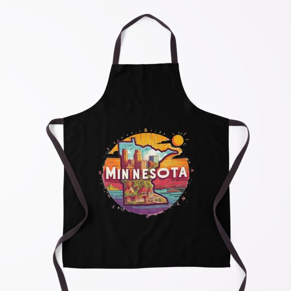 Item preview, Minnesota retro travel map of United States designed and sold by CleanDecor.