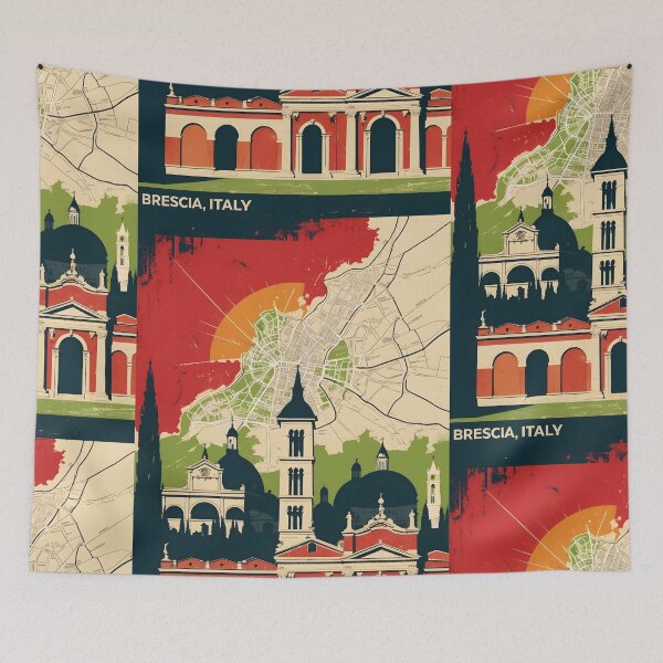 Item preview, Brescia Italy Vintage Travel Tourism designed and sold by TravelersGems.