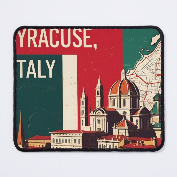 Item preview, Syracuse Italy Vintage Travel Tourism designed and sold by TravelersGems.