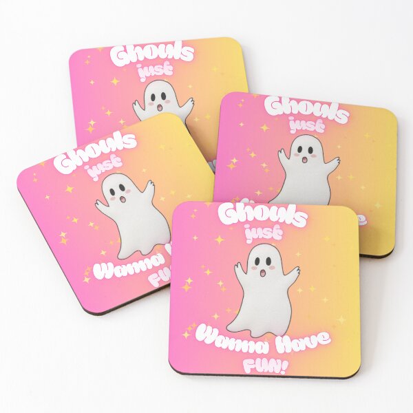 Item preview, Ghouls Just Wanna Have Fun! Cute Chibi Ghost Theme! Gradient! designed and sold by SunshineyShopTime.