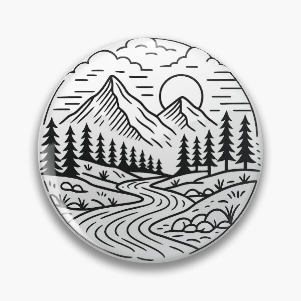 Item preview, Summer landscape with trees flowers and sun designed and sold by Pattern-for-u.