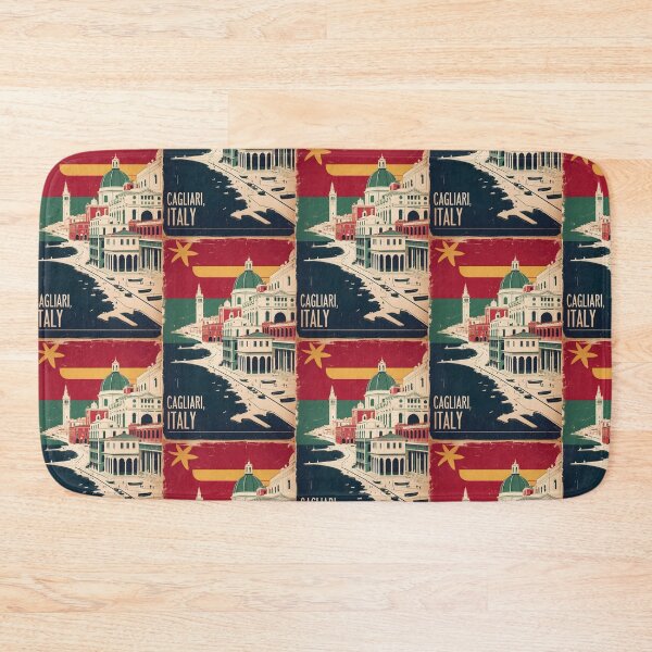 Item preview, Cagliari Italy Vintage Travel Tourism designed and sold by TravelersGems.