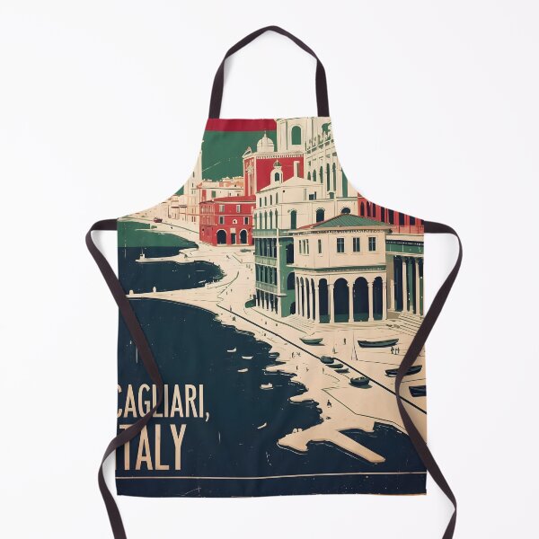 Item preview, Cagliari Italy Vintage Travel Tourism designed and sold by TravelersGems.