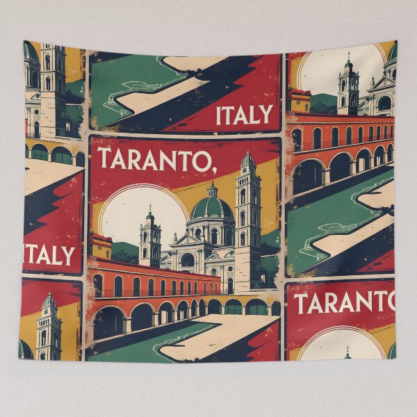 Item preview, Taranto Italy Vintage Travel Tourism designed and sold by TravelersGems.