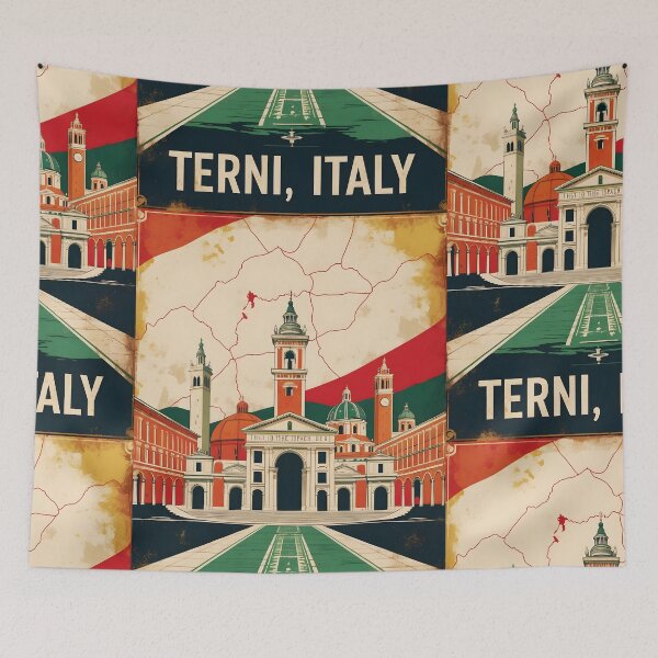Aperçu de l'œuvre Terni Italie Vintage Voyage Tourisme créée et vendue par TravelersGems.