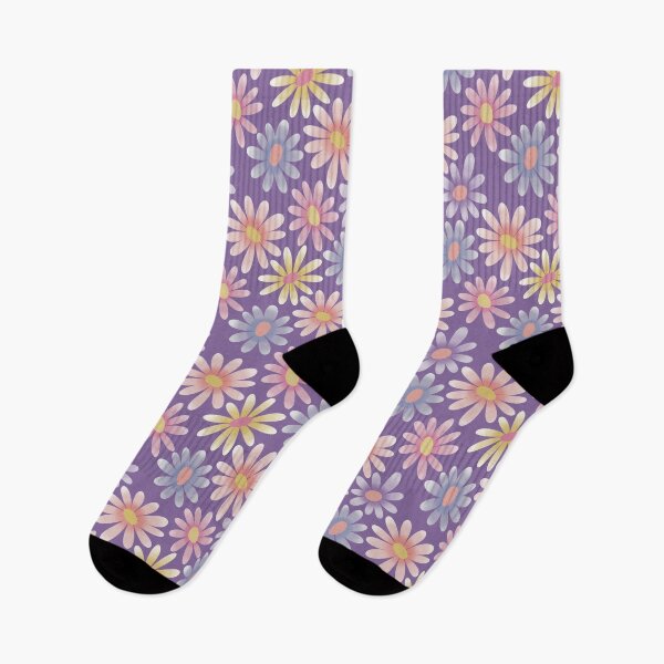 Item preview, Tiny flowers on purple colour background  designed and sold by Chirayu1111.
