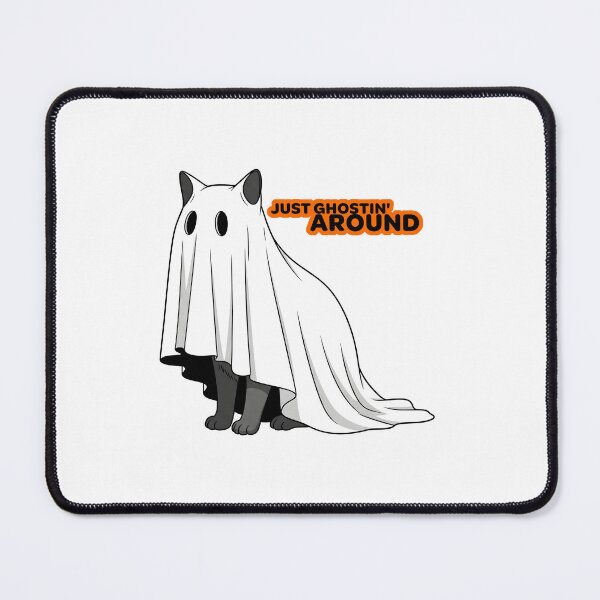 Item preview, Funny Ghost Cat Halloween Just Ghostin Around Design designed and sold by cat-lover-mc.
