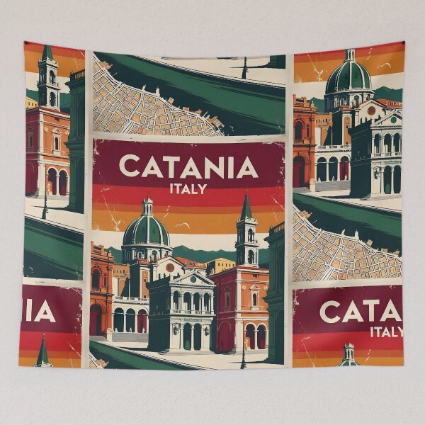 Item preview, Catania Italy Vintage Travel Tourism designed and sold by TravelersGems.