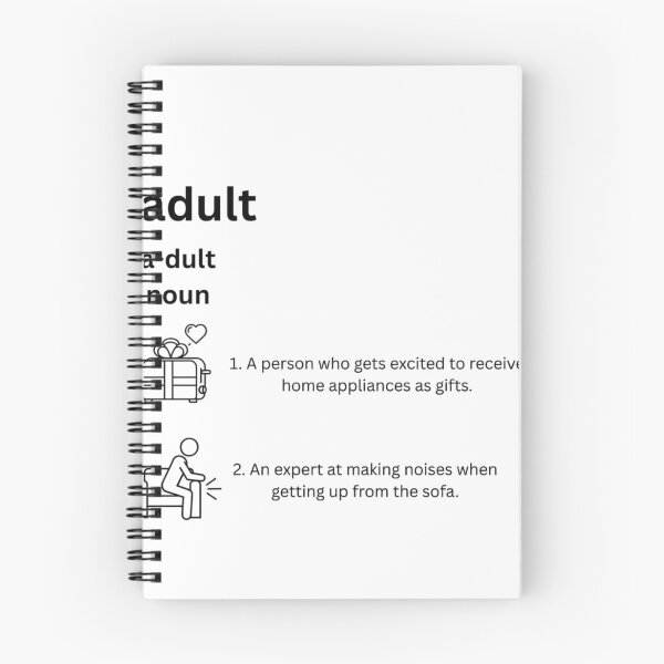 Item preview, Funny Adult Definition (Sarcastic Dictionary Entry for Adulting) designed and sold by Punto y Aparte.