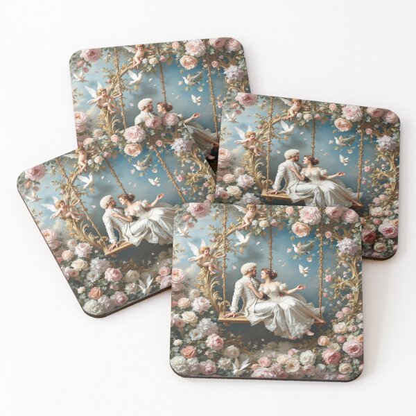 Item preview, Elegant Rococo Artwork – 18th Century French-Inspired Art designed and sold by wycching.