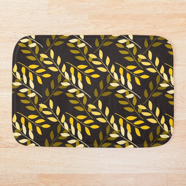 Item preview, Yellow leaf on black background  designed and sold by Chirayu1111.