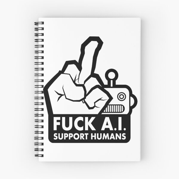 Item preview, F**K A.I. SUPPORT HUMANS designed and sold by Somario.