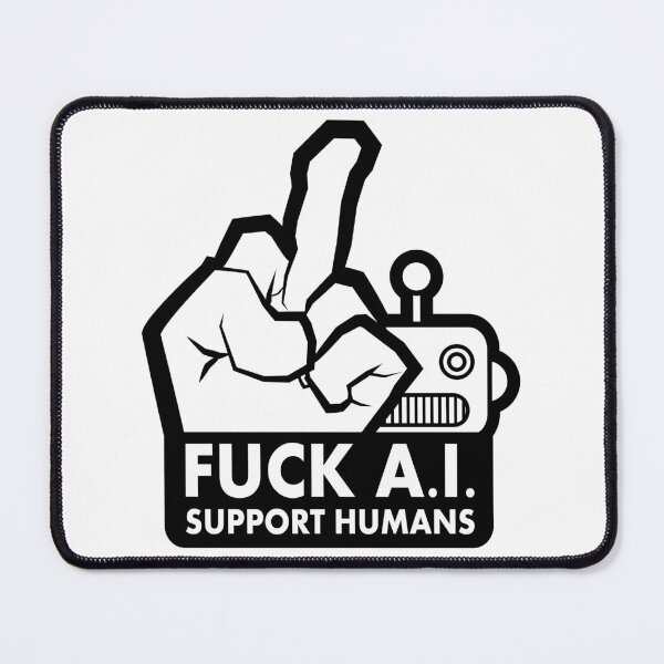 Item preview, F**K A.I. SUPPORT HUMANS designed and sold by Somario.