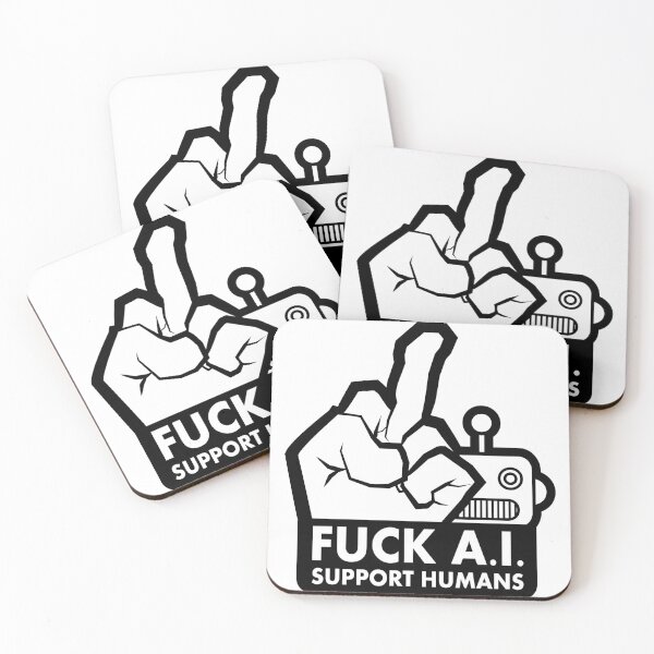 Item preview, F**K A.I. SUPPORT HUMANS designed and sold by Somario.