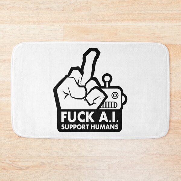 Item preview, F**K A.I. SUPPORT HUMANS designed and sold by Somario.