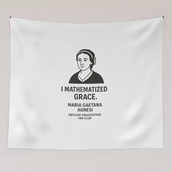 Item preview, Obscure Philosopher Fan Club: Maria Gaetana Agnesi designed and sold by Grand Illusions.