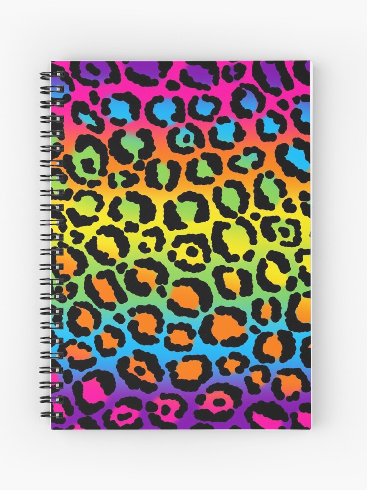 1997 Neon Rainbow Leopard Print | Art Print