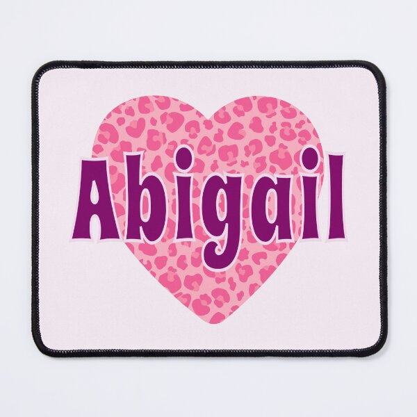 Item preview, Abigail Name Pink Leopard Heart designed and sold by Jeallan Designs.