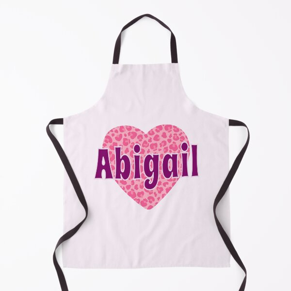 Item preview, Abigail Name Pink Leopard Heart  designed and sold by Jeallan Designs.