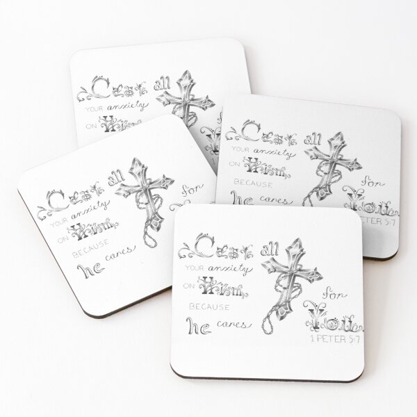 Item preview, 1 Peter 5:7 designed and sold by Cora Worthington Art.