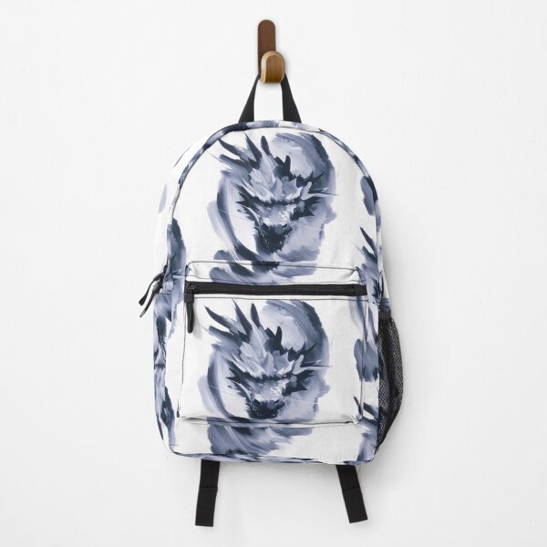Item preview, Abstract portrait of a dragon head blue smoke designed and sold by LiskoDesign.