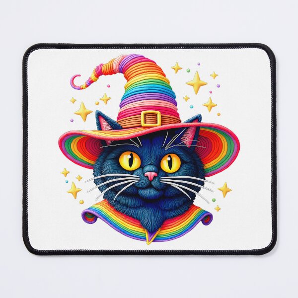 Item preview, A Black Cat In a Rainbow Hat 1 designed and sold by Vysionia Media Market.