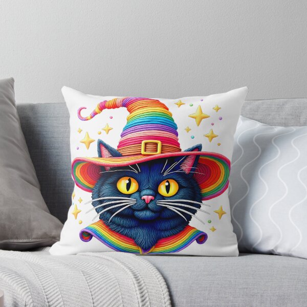 Item preview, A Black Cat In a Rainbow Hat 1 designed and sold by Vysionia Media Market.