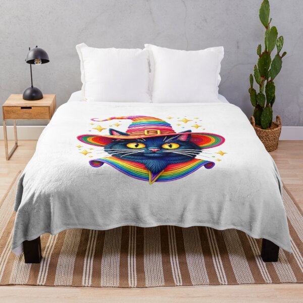 Item preview, A Black Cat In a Rainbow Hat 1 designed and sold by Vysionia Media Market.