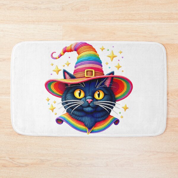 Item preview, A Black Cat In a Rainbow Hat 1 designed and sold by Vysionia Media Market.