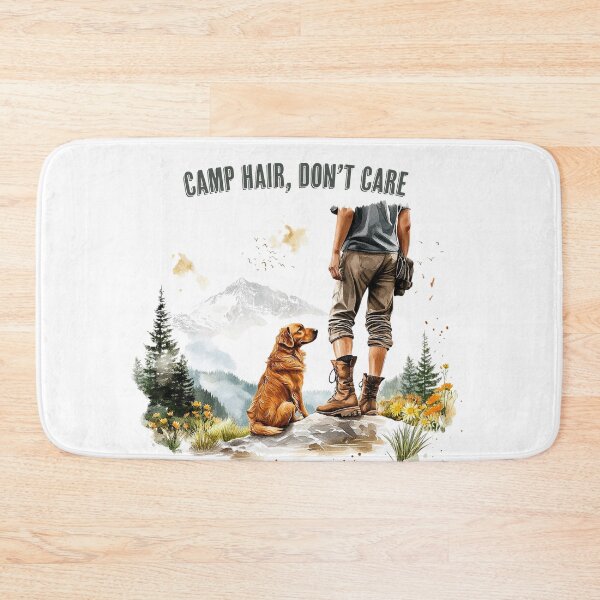 Item preview, Funny Camping Hoodie Camper with Retriever Camp Hair Don't Care Campfire Humor Tee for Happy Campers, RV Lovers & Outdoor Adventures designed and sold by smnessen.