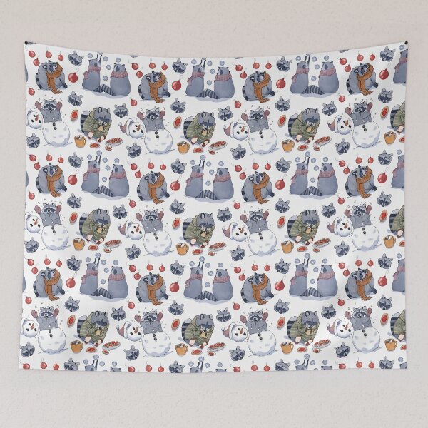 Item preview, Winter Raccoons! designed and sold by Courtney Sundqvist.