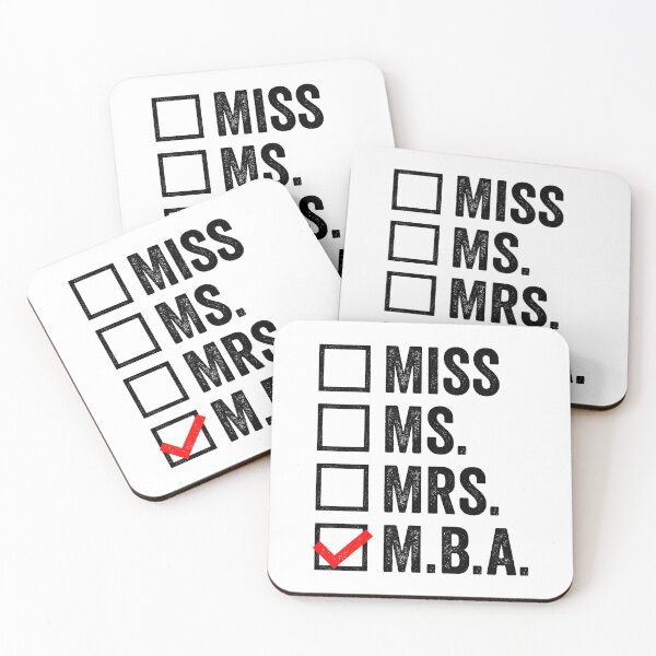 Item preview, Miss Ms Mrs MBA designed and sold by Easy-Teezy.