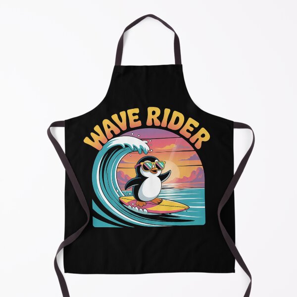 Item preview, Wave Rider Surfing Penguin designed and sold by WanDee2025.