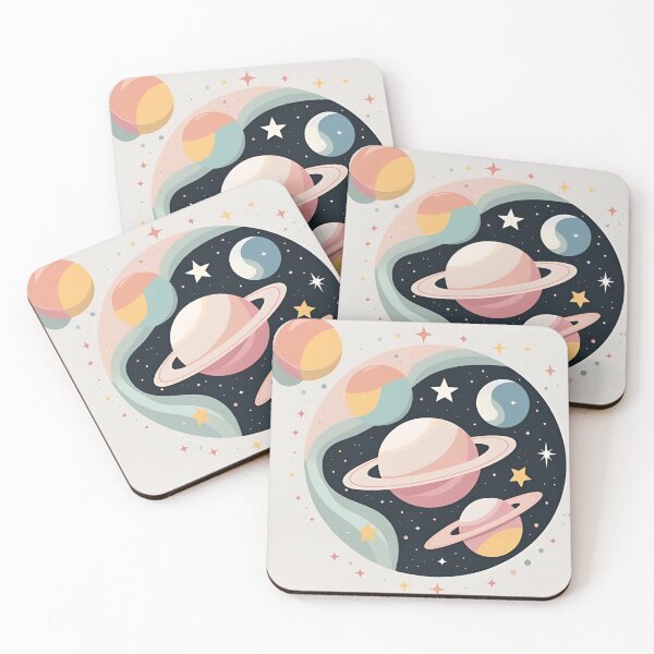 Item preview, Pastel Orbits – Minimal Cosmic Design designed and sold by StilKreationen.