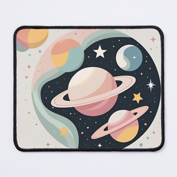 Item preview, Pastel Orbits – Minimal Cosmic Design designed and sold by StilKreationen.