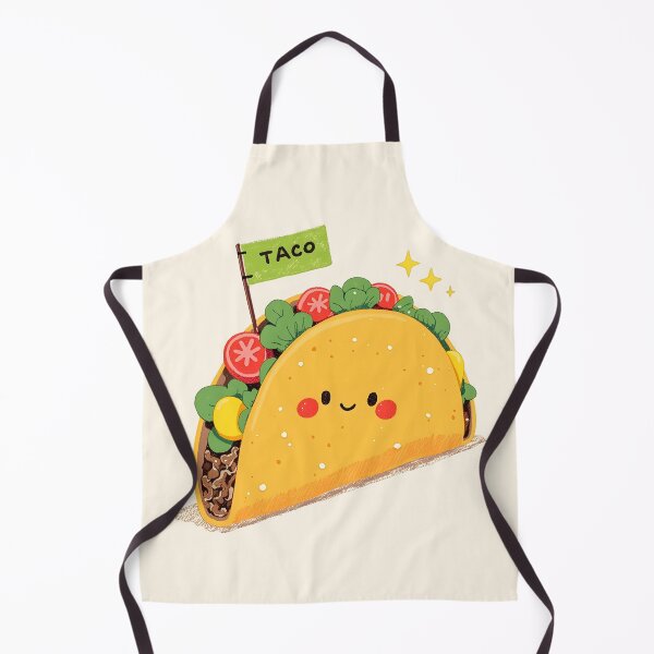 Item preview, Cute Kawaii Taco with Taco Sign – Adorable Food Art designed and sold by DesertOptimist.