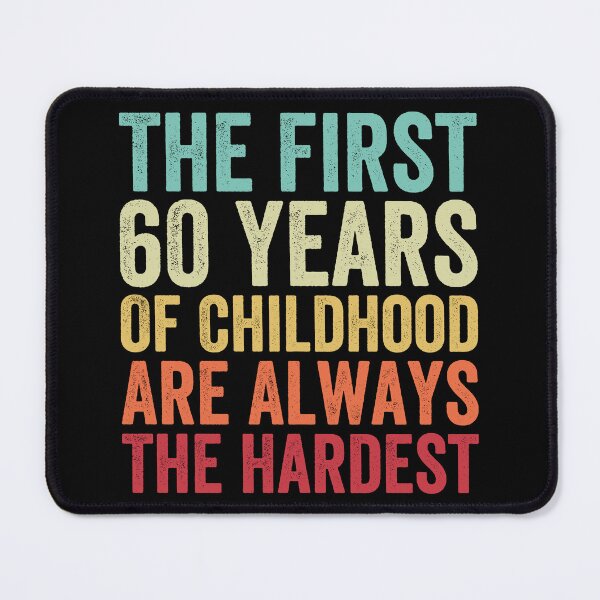 Item preview, The First 60 Years Are The Hardest - Funny 60th Birthday Gifts For Men & Women designed and sold by Easy-Teezy.