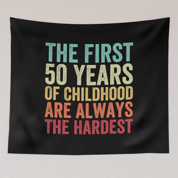 Item preview, The First 50 Years Are The Hardest - Funny 50th Birthday Gifts For Men & Women designed and sold by Easy-Teezy.