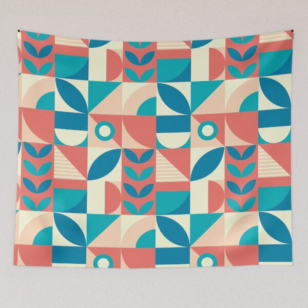 Item preview, Create a Statement Room With Bauhaus Interior Design: Feature Pastel Blue and Orange Bauhaus designed and sold by Dezinix.