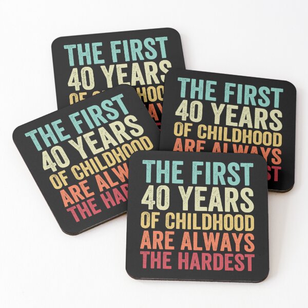 Item preview, The First 40 Years Are The Hardest - Funny 40th Birthday Gifts For Men & Women designed and sold by Easy-Teezy.
