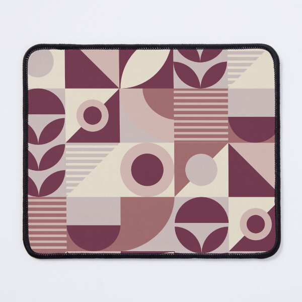Item preview, Maroon, Beige, and Brown Mid Century  designed and sold by Ideeplyfeltit.