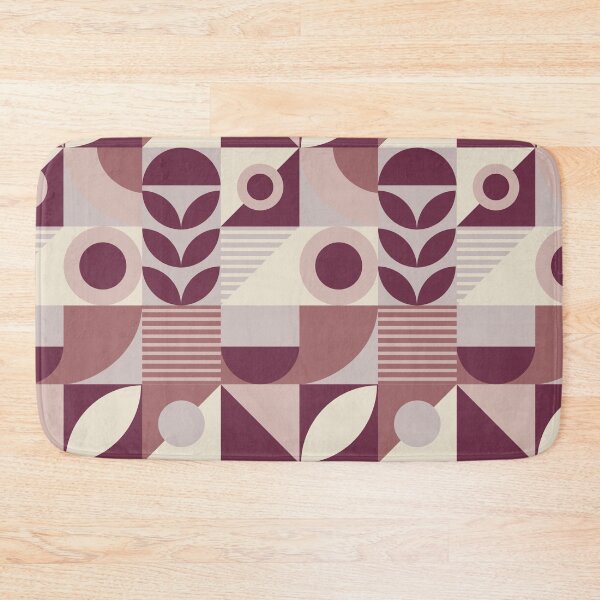 Item preview, Maroon, Beige, and Brown Mid Century  designed and sold by Ideeplyfeltit.